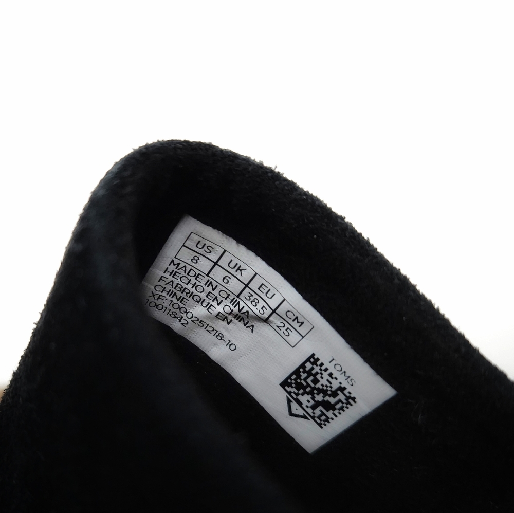 TOMS Monica Wedge Heel in Black Suede - Picture 5 of 7